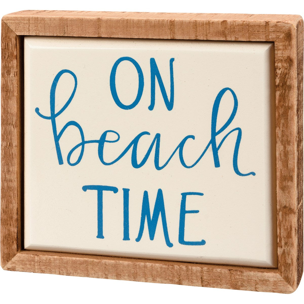 On Beach Time Mini Box Sign