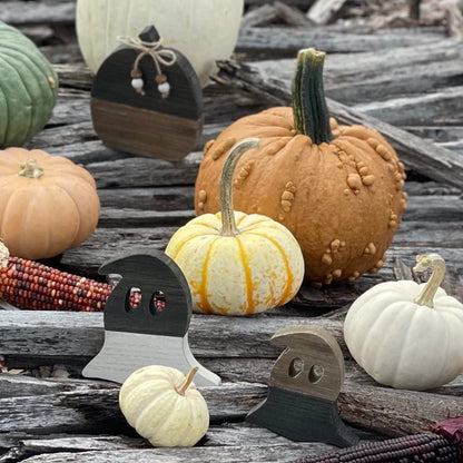 Wood Plank Ghost Cutout - Wood/Black