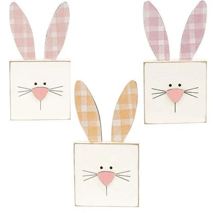 Plaid Bunny - Purple