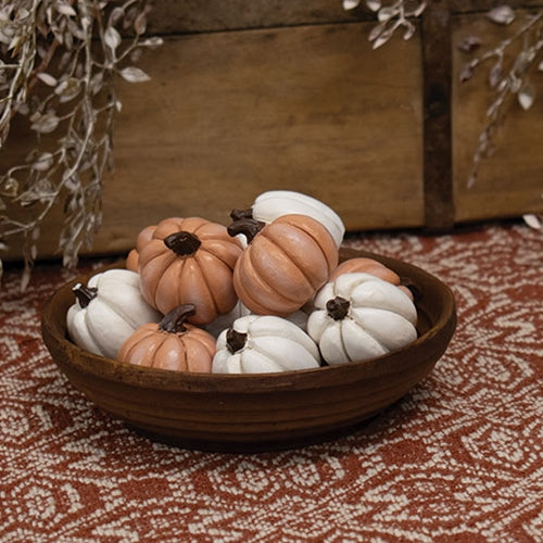 Mini Resin Pumpkin - Cream