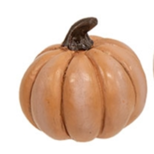Mini Resin Pumpkin - Orange