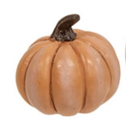 Mini Resin Pumpkin - Orange