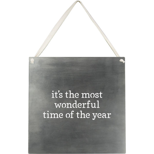 Most Wonderful Time Of The Year Metal Wall Art