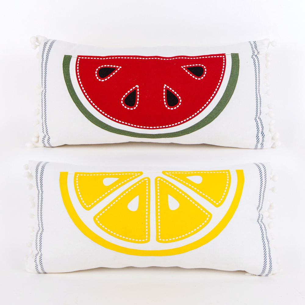 Watermelon/Lemon Pillow