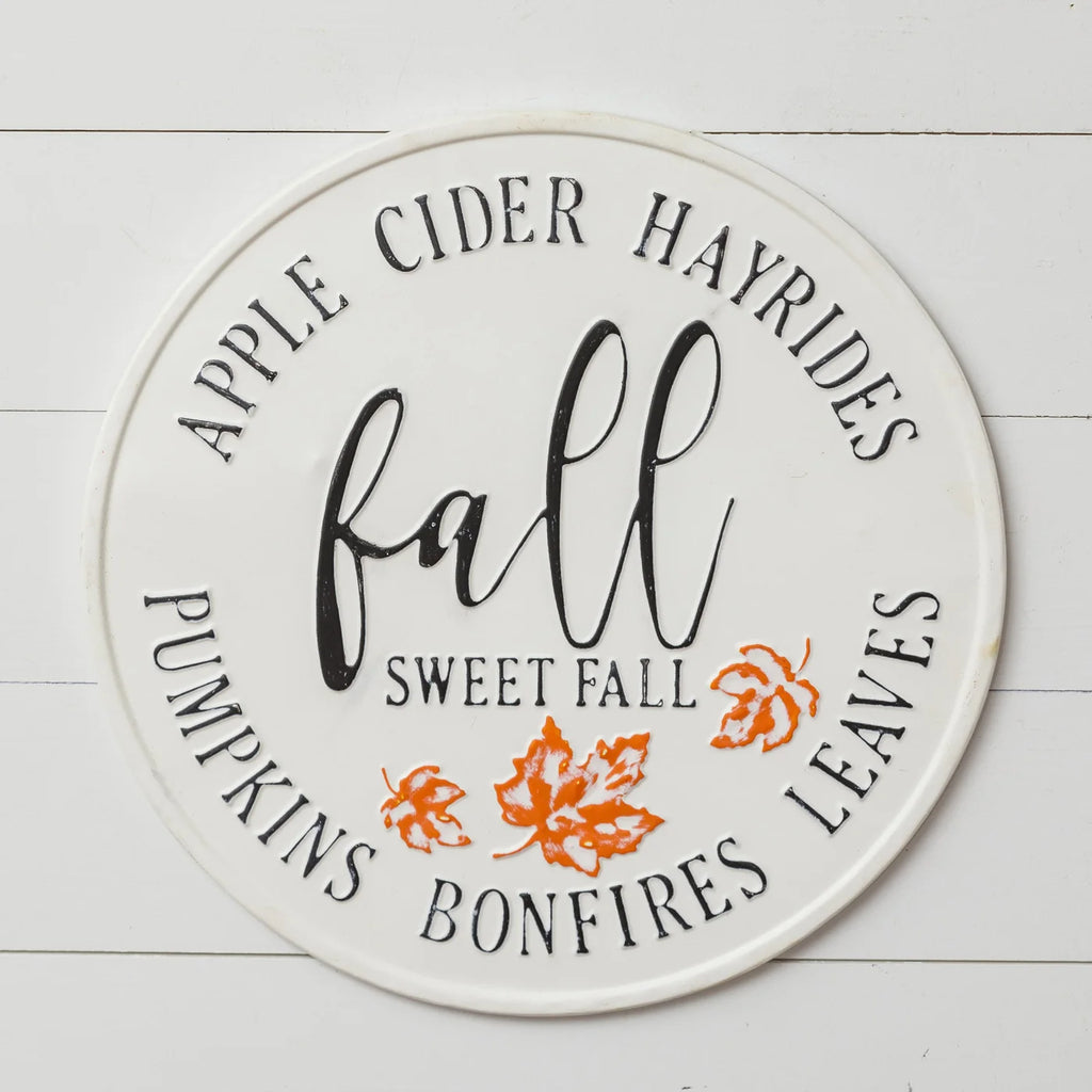 Fall Sweet Fall - Round Sign