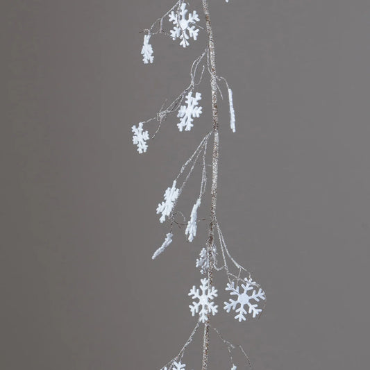 Garland - Frosted Twigs and Snowflakes