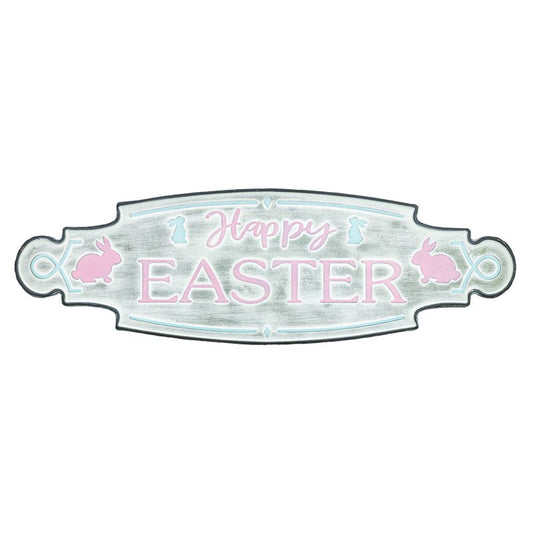 Pink Bunny Easter Sign