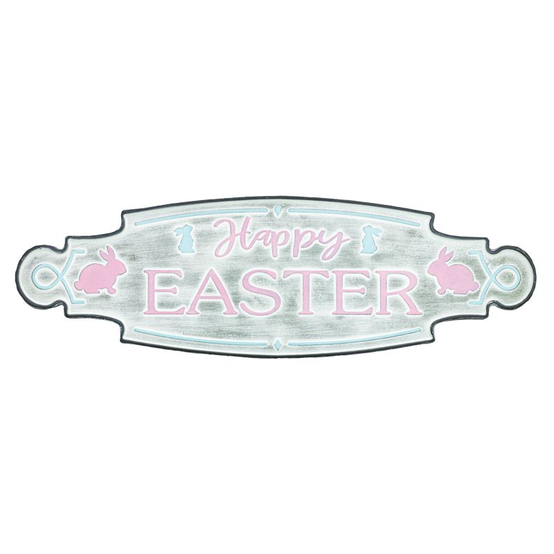 Pink Bunny Easter Sign