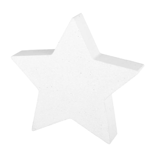 White Glitter Star