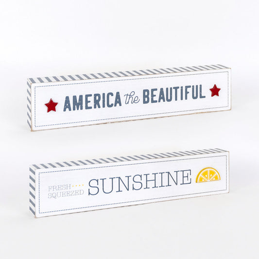 America The Beautiful/Fresh Squeezed Sunshine Sign