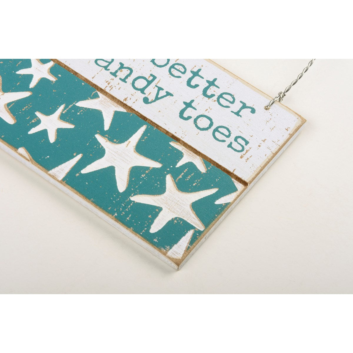 Life Is Better With Sandy Toes Slat Ornament