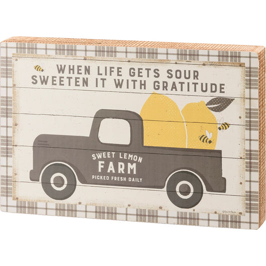 Sweet Lemon Farm Box Sign